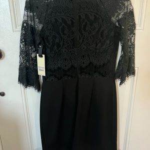 BB Dakota black lace dress